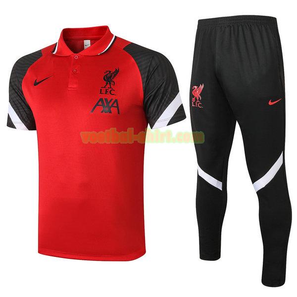 liverpool set poloshirt 2021 2022 rood mannen