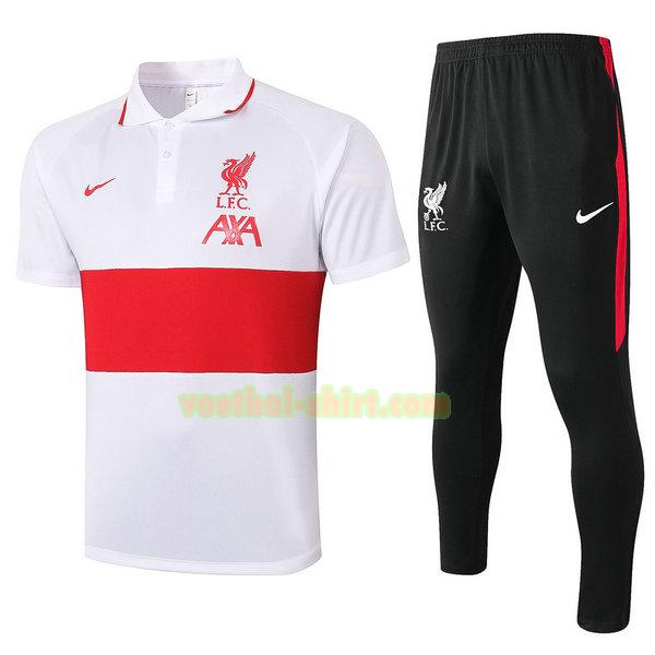 liverpool set poloshirt 2021 2022 wit mannen