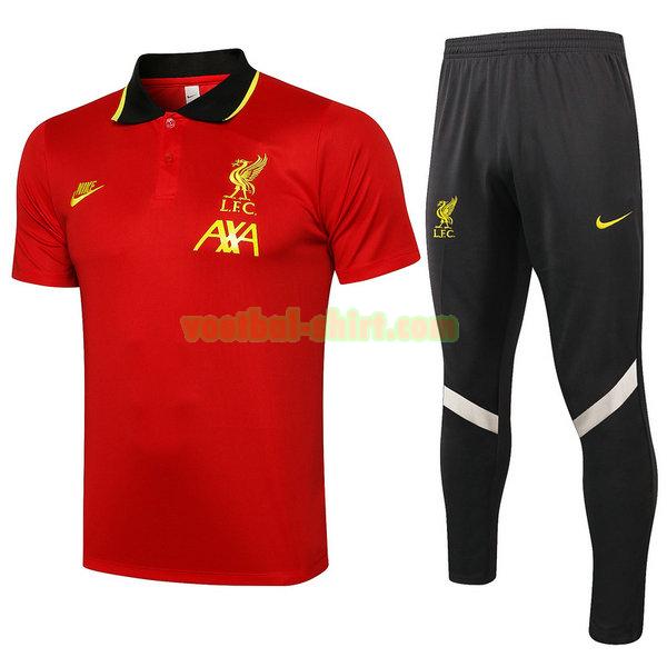 liverpool set poloshirt 2022 rood mannen