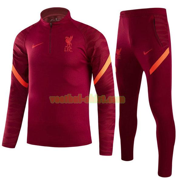 liverpool set trainingspak 2021 2022 rood kinderen