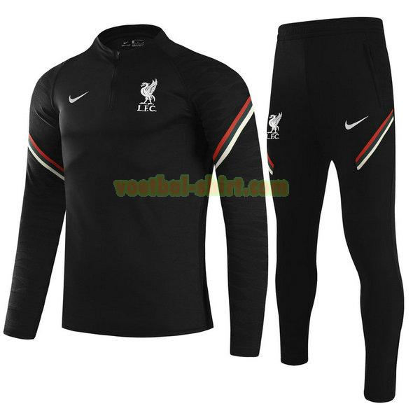 liverpool set trainingspak 2021 2022 zwart kinderen