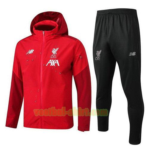 liverpool set windjack 2019-2020 rood zwart mannen