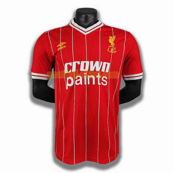 liverpool thuis player shirt 1984 rood mannen