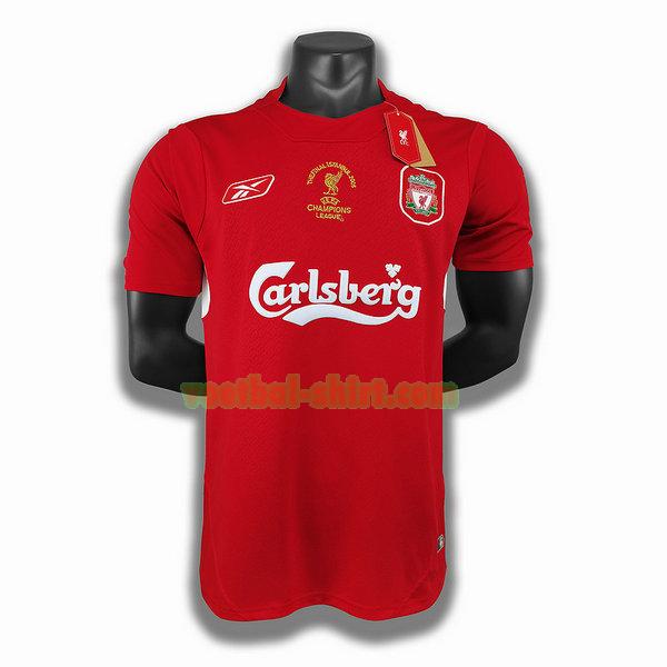 liverpool thuis player shirt 2005 rood mannen