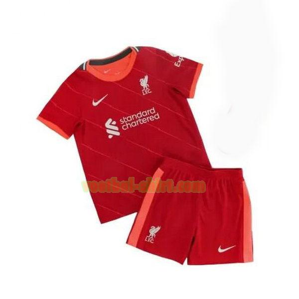 liverpool thuis shirt 2021 2022 rood kinderen