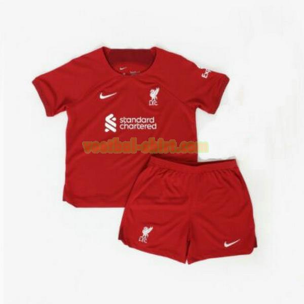 liverpool thuis shirt 2022 2023 rood kinderen