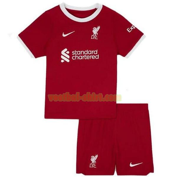 liverpool thuis shirt 2023 2024 rood kinderen