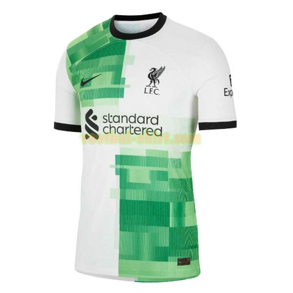 liverpool uit shirt 2023 2024 thailand wit groen mannen