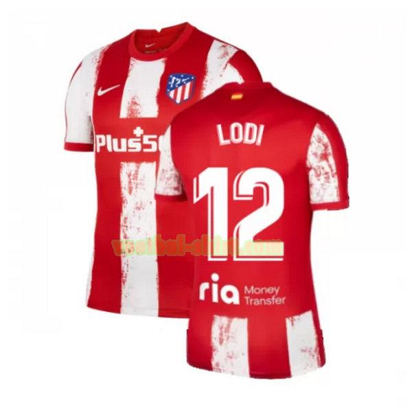 lodi 12 atletico madrid thuis shirt 2021 2022 rood wit mannen