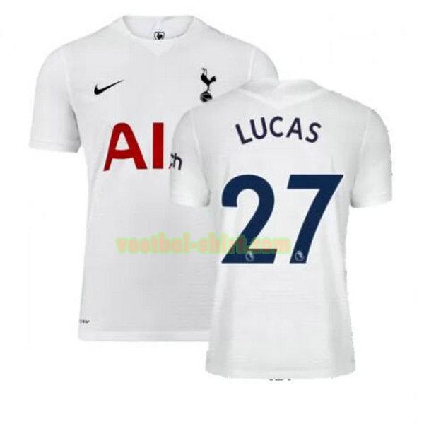 lucas 27 tottenham hotspur thuis shirt 2021 2022 wit mannen