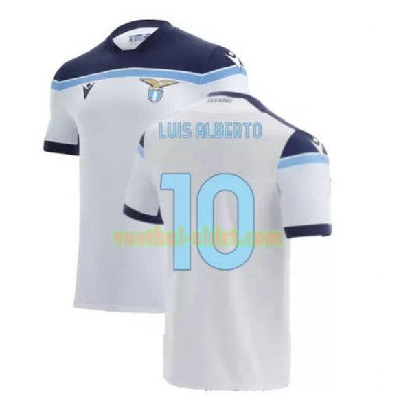 luis alberto 10 lazio roma uit shirt 2021 2022 wit mannen