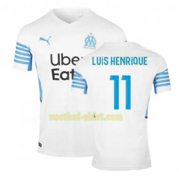 luis henrique 11 olympique marseille thuis shirt 2021 2022 wit mannen