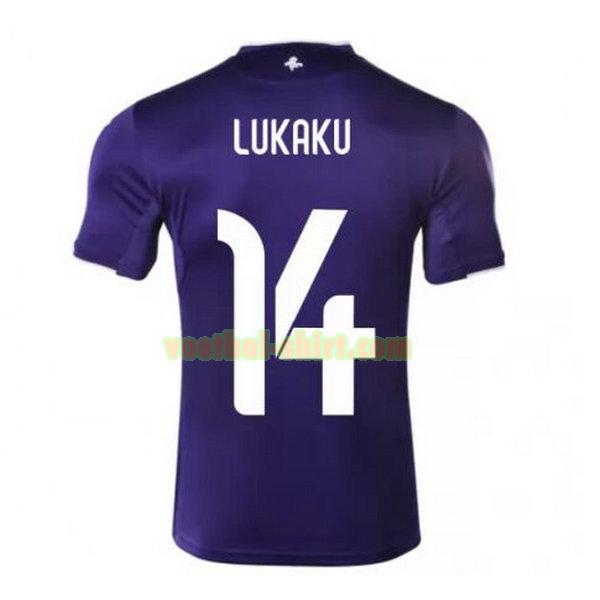 lukaku 14 anderlecht thuis shirt 2020-2021 purper mannen