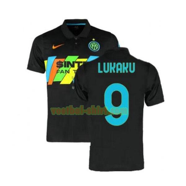 lukaku 9 inter milan 3e shirt 2021 2022 zwart mannen