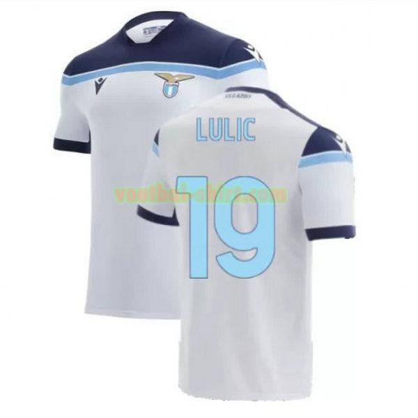 lulic 19 lazio roma uit shirt 2021 2022 wit mannen