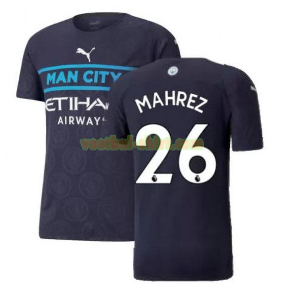 mahrez 26 manchester city 3e shirt 2021 2022 zwart mannen