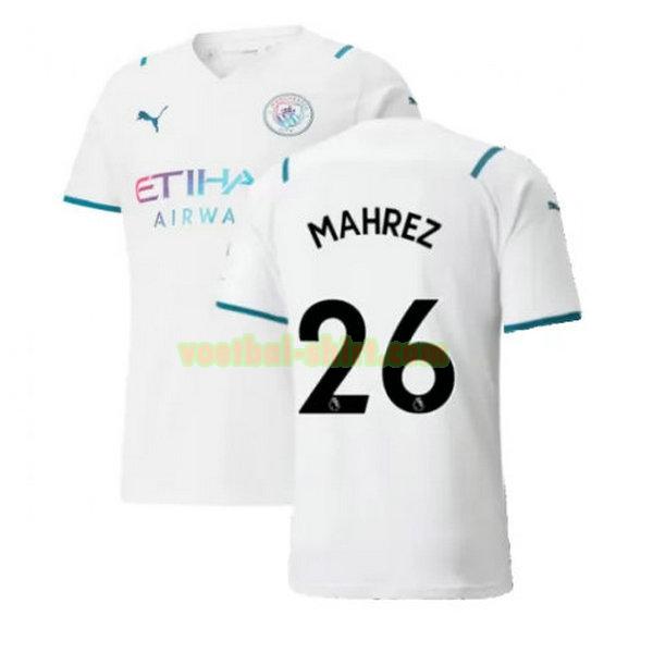 mahrez 26 manchester city uit shirt 2021 2022 wit mannen