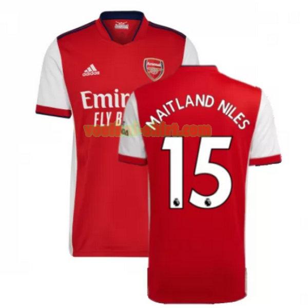 maitland niles 15 arsenal thuis shirt 2021 2022 rood mannen