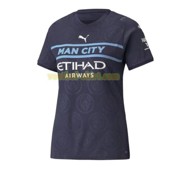 manchester city 3e shirt 2021 2022 blauw dames