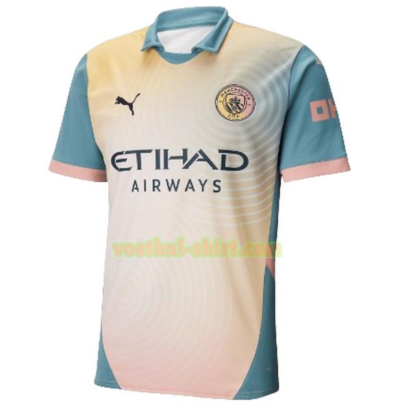 manchester city fourth shirt 2024 2025 geel groen mannen