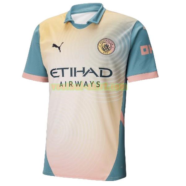 manchester city fourth shirt 2024 2025 thailand geel groen mannen