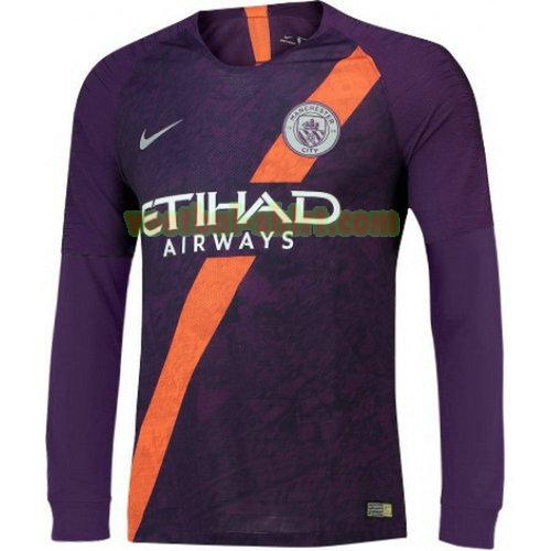 manchester city lange mouwen 3e shirt 2018-2019 mannen