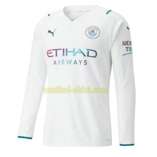 manchester city lange mouwen uit shirt 2021 2022 wit mannen