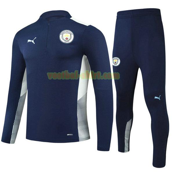 manchester city set trainingspak 2021 2022 blauw kinderen