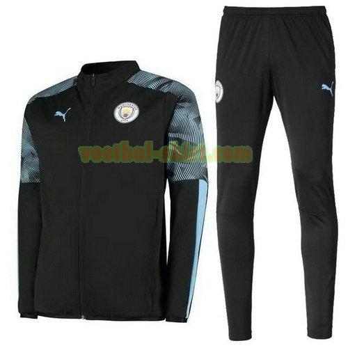 manchester city trainingspak 19-2020 zwart blauw mannen