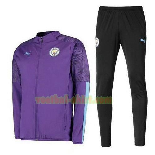 manchester city trainingspak 2019-2020 purper zwart mannen