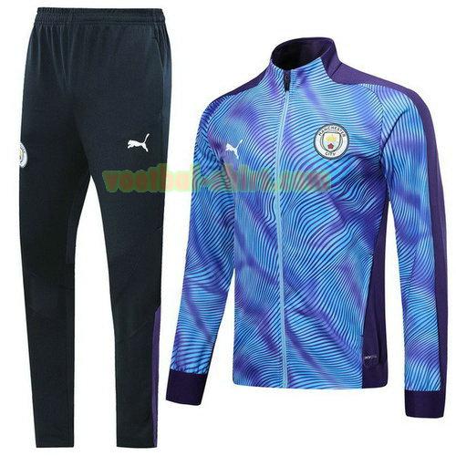 manchester city trainingspak 2019 2020 purper blauw mannen