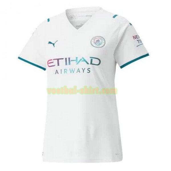 manchester city uit shirt 2021 2022 wit dames