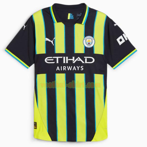 manchester city uit shirt 2024 2025 thailand groen zwart mannen