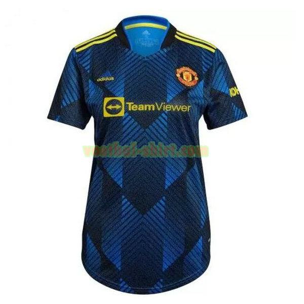 manchester united 3e shirt 2021 2022 blauw dames