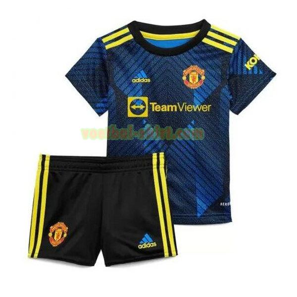 manchester united 3e shirt 2021 2022 blauw kinderen
