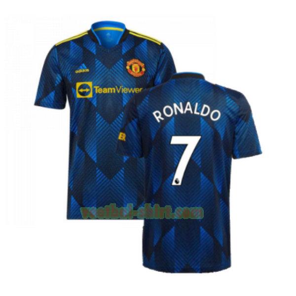 manchester united 3e shirt 2021 2022 blauw mannen