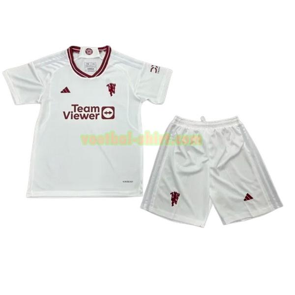 manchester united 3e shirt 2023 2024 wit kinderen