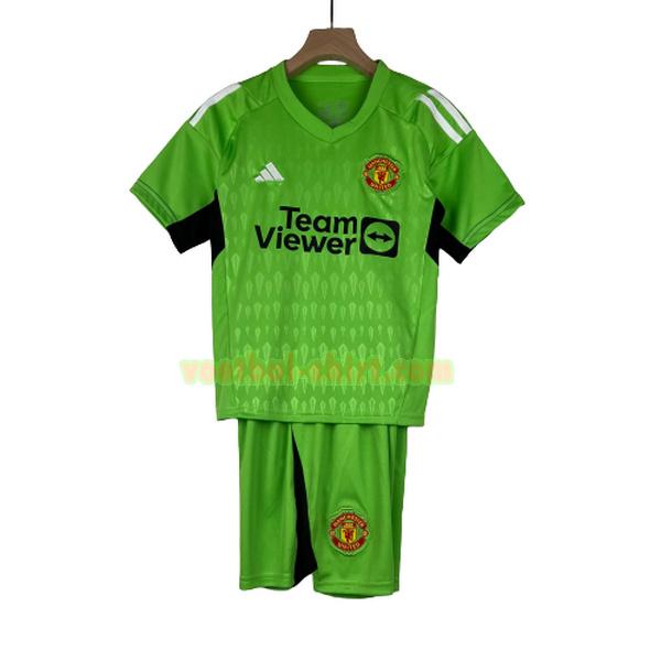 manchester united doelman shirt 2023 2024 groen kinderen