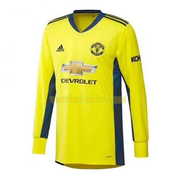 manchester united lange mouwen uit doelman shirt 2020-2021 mannen