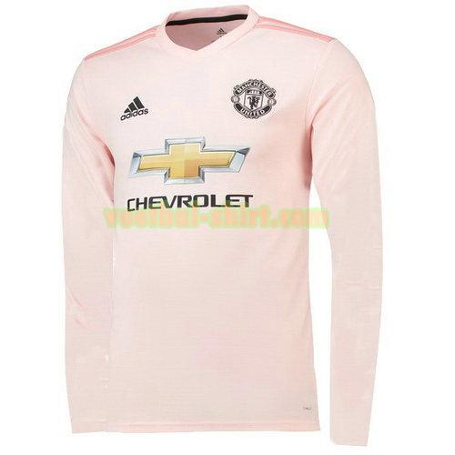 manchester united lange mouwen uit shirt 2018-2019 mannen