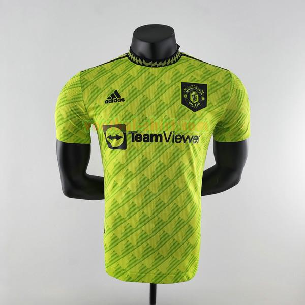 manchester united player 3e shirt 2022 2023 groen mannen