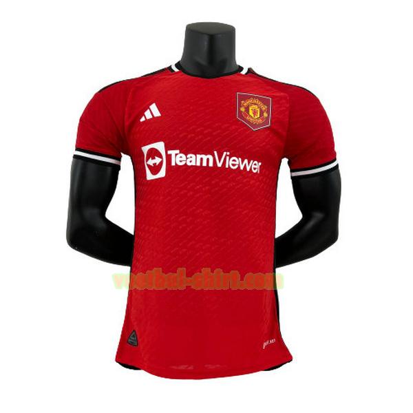 manchester united player thuis shirt 2023 2024 rood mannen