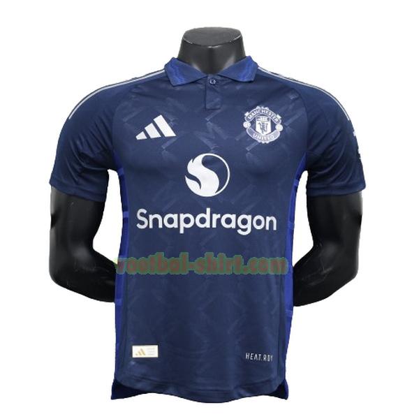 manchester united player uit shirt 2024 2025 blauw mannen