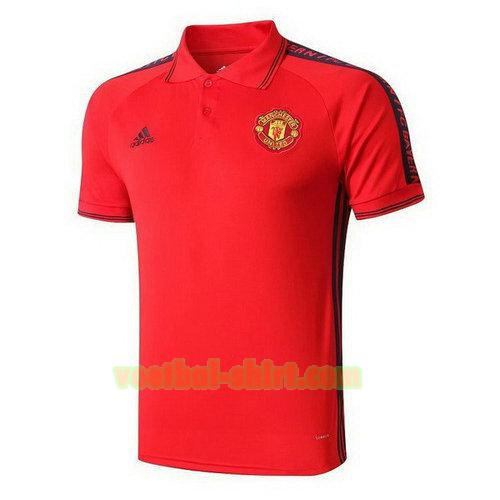 manchester united poloshirt 2019-2020 geel mannen