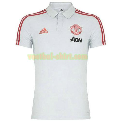 manchester united poloshirt 2019-2020 wit mannen