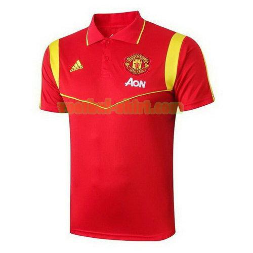 manchester united poloshirt 2019-20 rood mannen