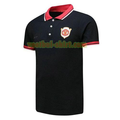 manchester united poloshirt 20th zwart mannen