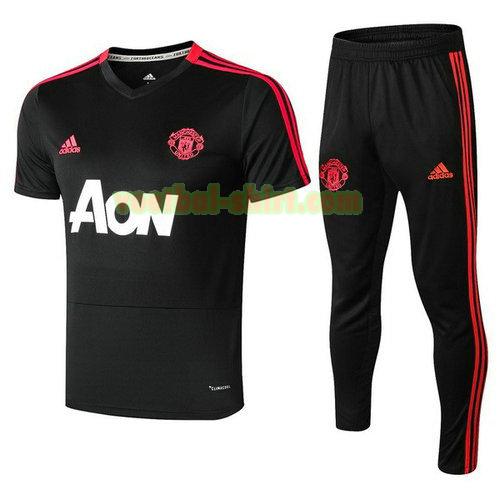 manchester united set opleiding 2018-2019 zwart rood mannen