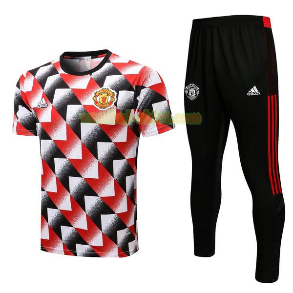 manchester united set opleiding 2022 2023 zwart rood wit mannen