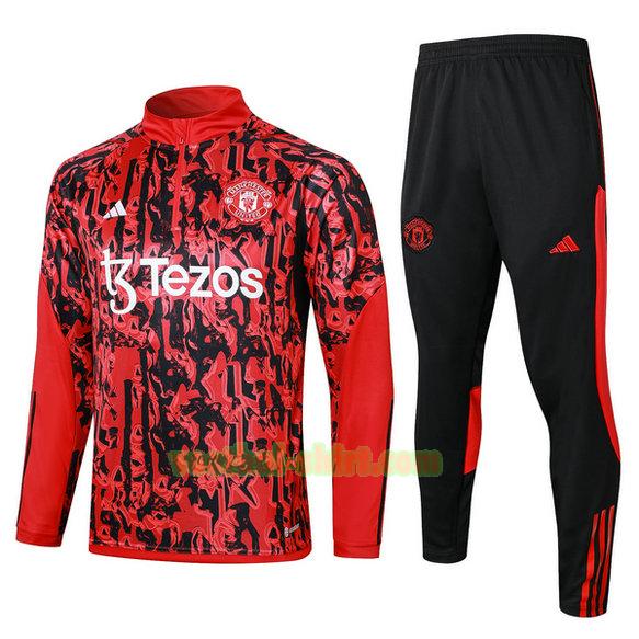 manchester united set trainingspak 2023 2024 rood mannen